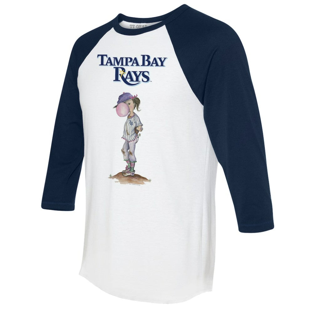 Tampa Bay Rays Tiny Turnip Women's Bubbles 3/4-Sleeve Raglan T-Shirt Sale