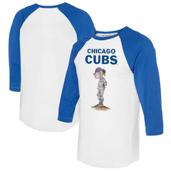 Chicago Cubs Tiny Turnip Women's Bubbles 3/4-Sleeve Raglan T-Shirt Online