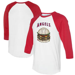 Los Angeles Angels Tiny Turnip Women's Burger 3/4-Sleeve Raglan T-Shirt Sale