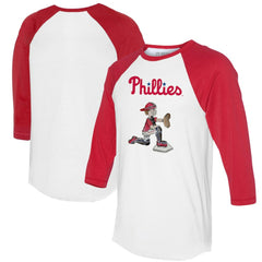 Philadelphia Phillies Tiny Turnip Women's Caleb 3/4-Sleeve Raglan T-Shirt for sale