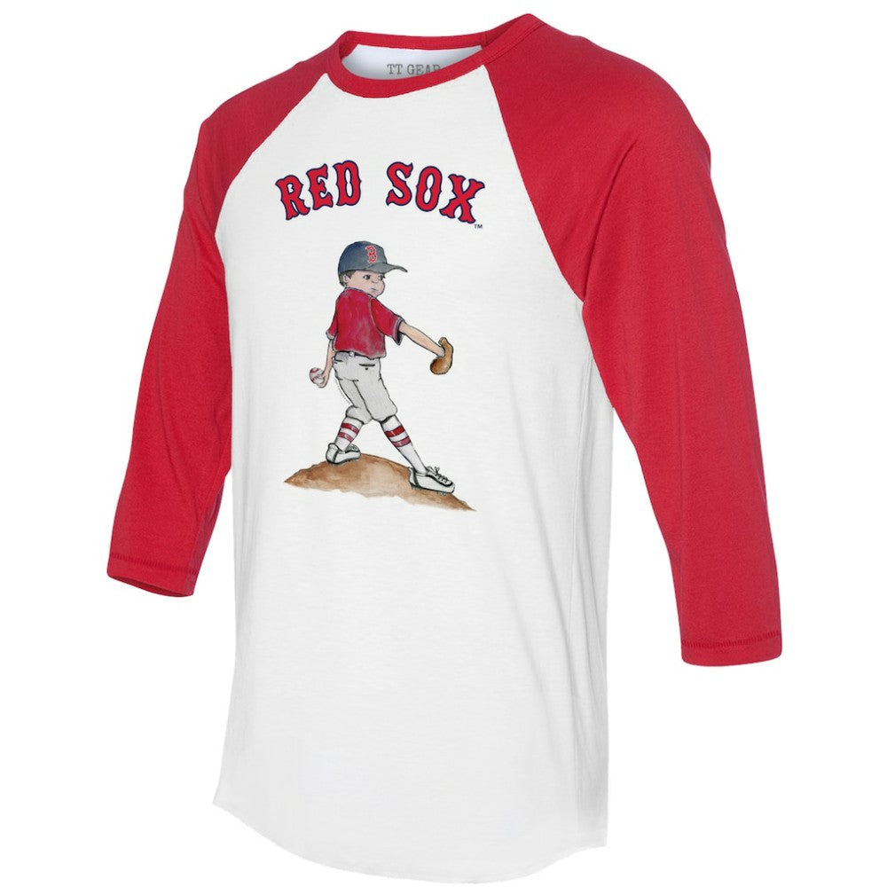 Boston Red Sox Tiny Turnip Women's Clemente 3/4-Sleeve Raglan T-Shirt Discount