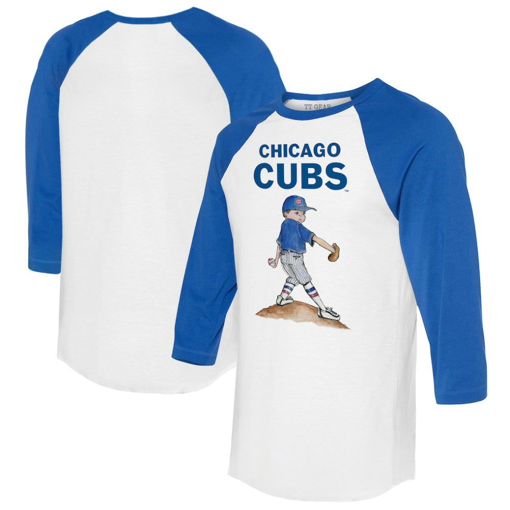 Chicago Cubs Tiny Turnip Women's Clemente 3/4-Sleeve Raglan T-Shirt Outlet