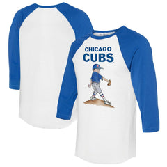 Chicago Cubs Tiny Turnip Women's Clemente 3/4-Sleeve Raglan T-Shirt Outlet