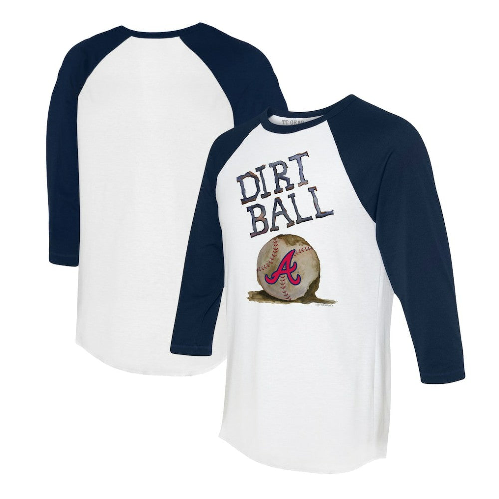 Atlanta Braves Tiny Turnip Women's Dirt Ball 3/4-Sleeve Raglan T-Shirt Online