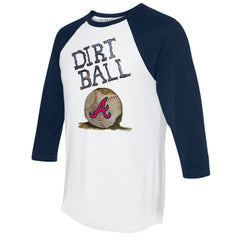 Atlanta Braves Tiny Turnip Women's Dirt Ball 3/4-Sleeve Raglan T-Shirt Online