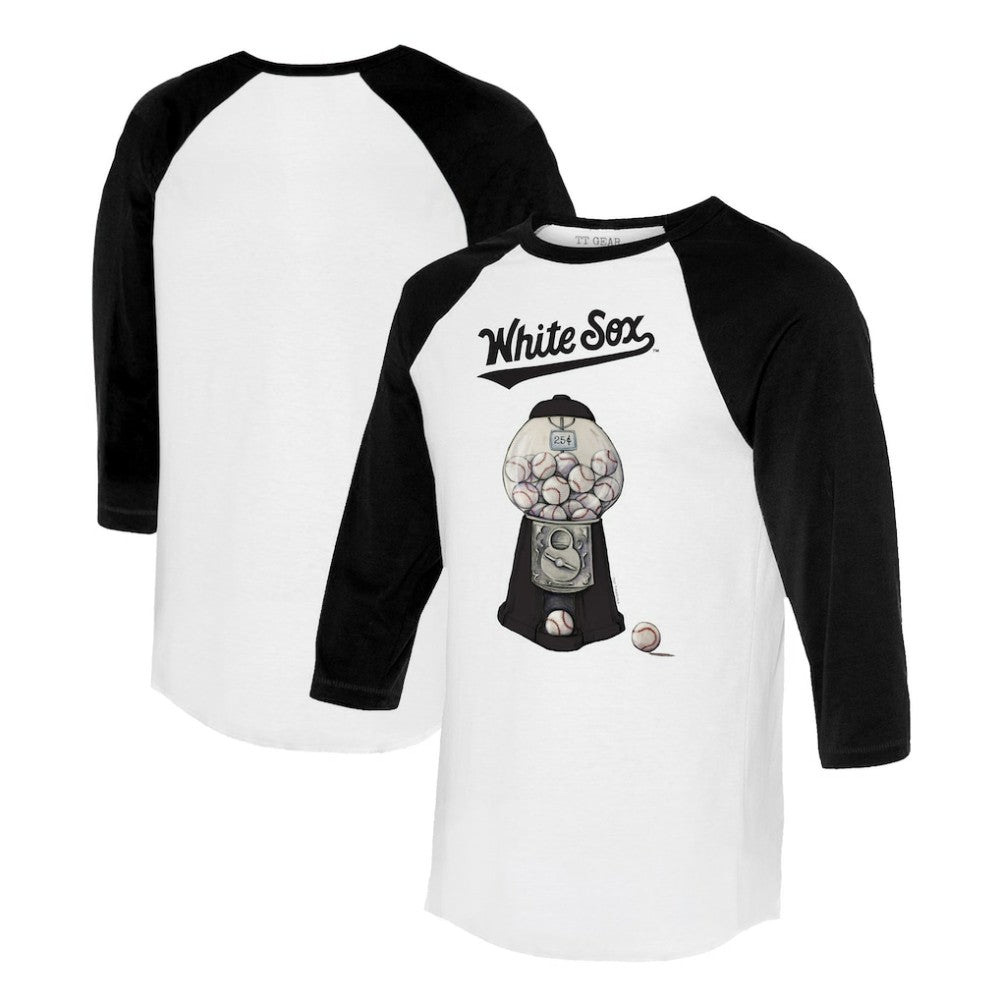 Chicago White Sox Tiny Turnip Women's Gumball Machine 3/4-Sleeve Raglan T-Shirt Near Me