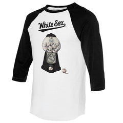 Chicago White Sox Tiny Turnip Women's Gumball Machine 3/4-Sleeve Raglan T-Shirt Near Me