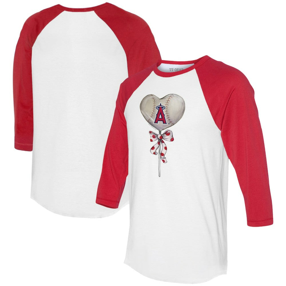 Los Angeles Angels Tiny Turnip Women's Heart Lolly 3/4-Sleeve Raglan T-Shirt Near Me