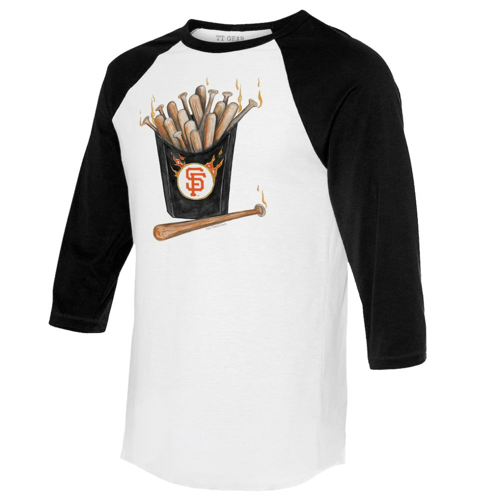 San Francisco Giants Tiny Turnip Women's Hot Bats 3/4-Sleeve Raglan T-Shirt for sale
