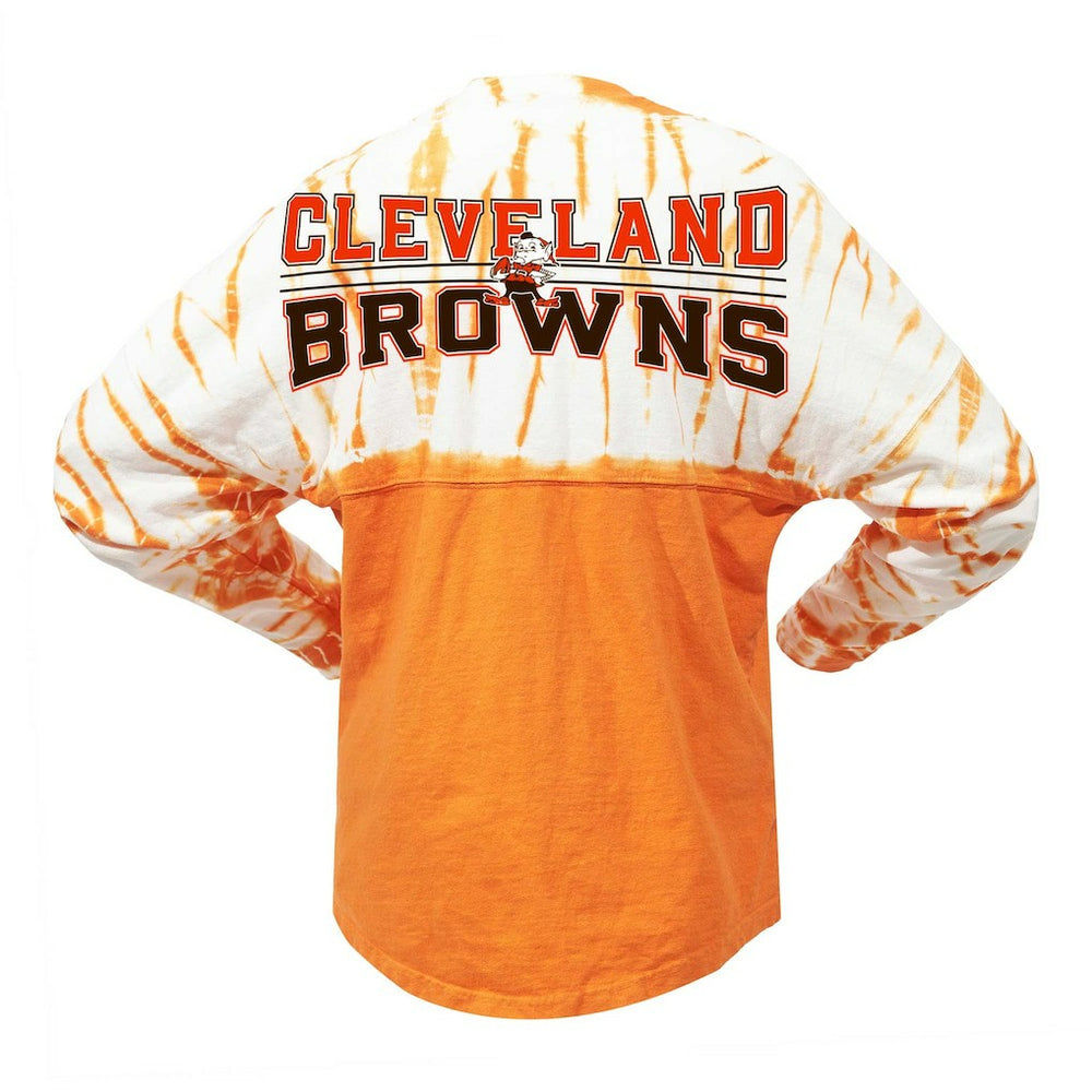 Cleveland Browns Women's Vintage Bamboo Spirit Jersey Long Sleeve T-Shirt - Orange - Fanatics
