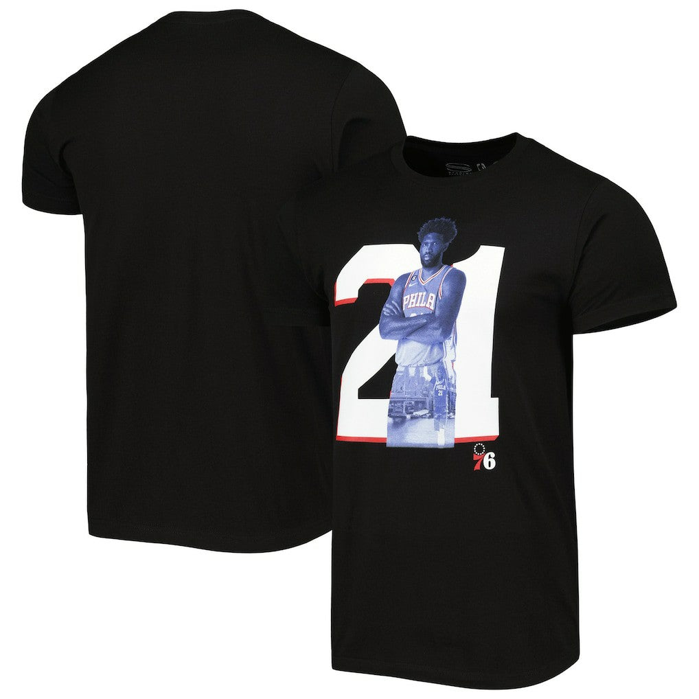 Joel Embiid Philadelphia 76ers Stadium Essentials Player Metro T-Shirt Black