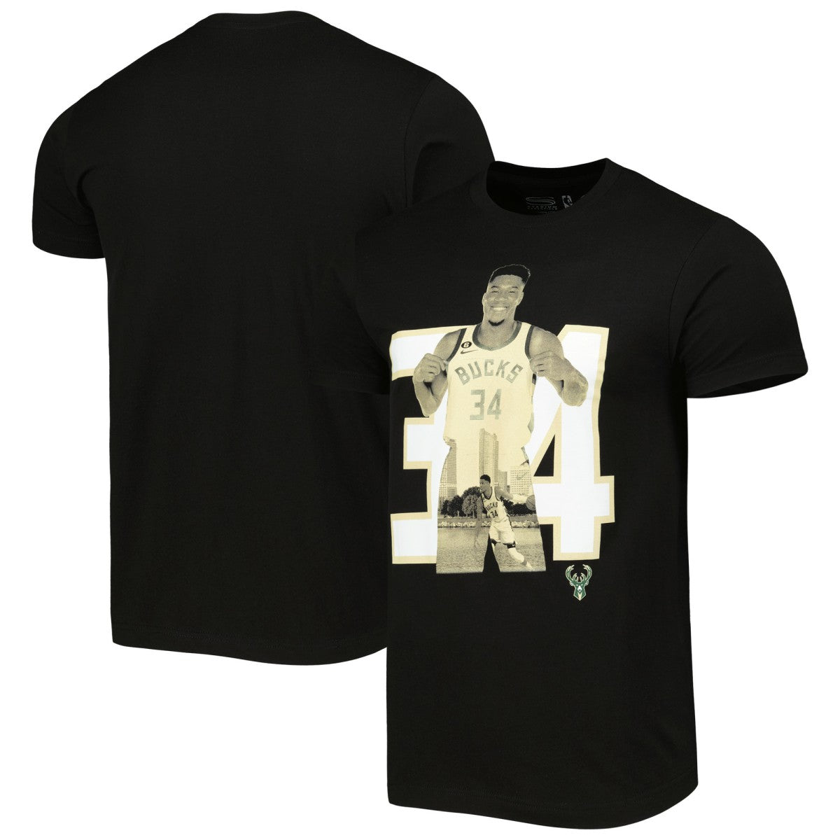 Giannis Antetokounmpo Milwaukee Bucks Stadium Essentials Player Metro T-Shirt Black