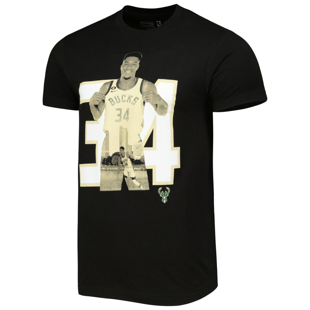 Giannis Antetokounmpo Milwaukee Bucks Stadium Essentials Player Metro T-Shirt Black