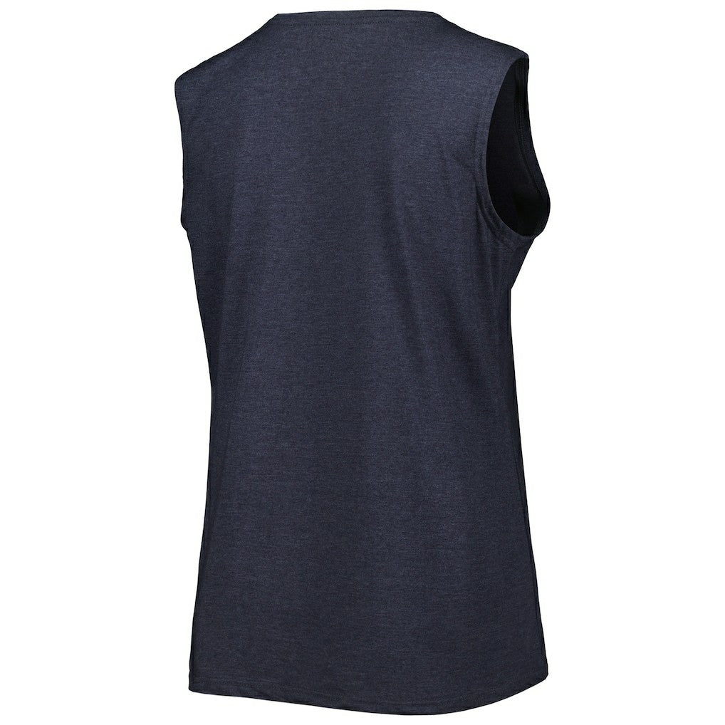 New England Patriots Women's Plus Size Tank Top - Heather Navy - Fanatics