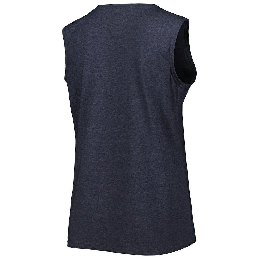 New England Patriots Women's Plus Size Tank Top - Heather Navy - Fanatics