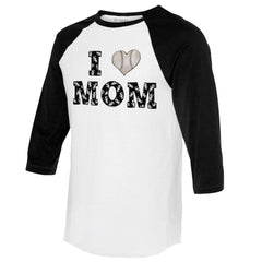 Chicago White Sox Tiny Turnip Women's I Love Mom 3/4-Sleeve Raglan T-Shirt Sale