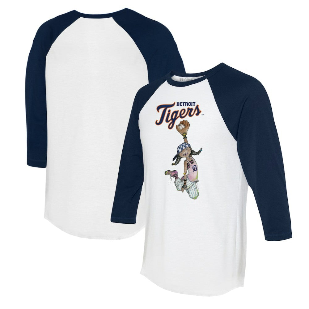 Detroit Tigers Tiny Turnip Women's Jada 3/4-Sleeve Raglan T-Shirt Online