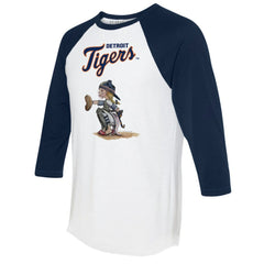 Detroit Tigers Tiny Turnip Women's Kate 3/4-Sleeve Raglan T-Shirt Outlet