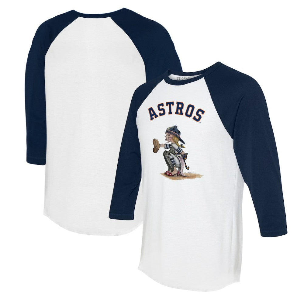 Houston Astros Tiny Turnip Women's Kate 3/4-Sleeve Raglan T-Shirt Outlet