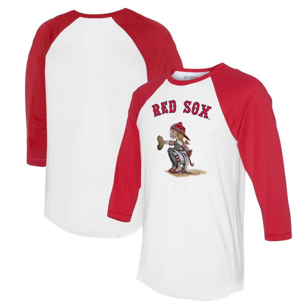 Boston Red Sox Tiny Turnip Women's Kate 3/4-Sleeve Raglan T-Shirt Online
