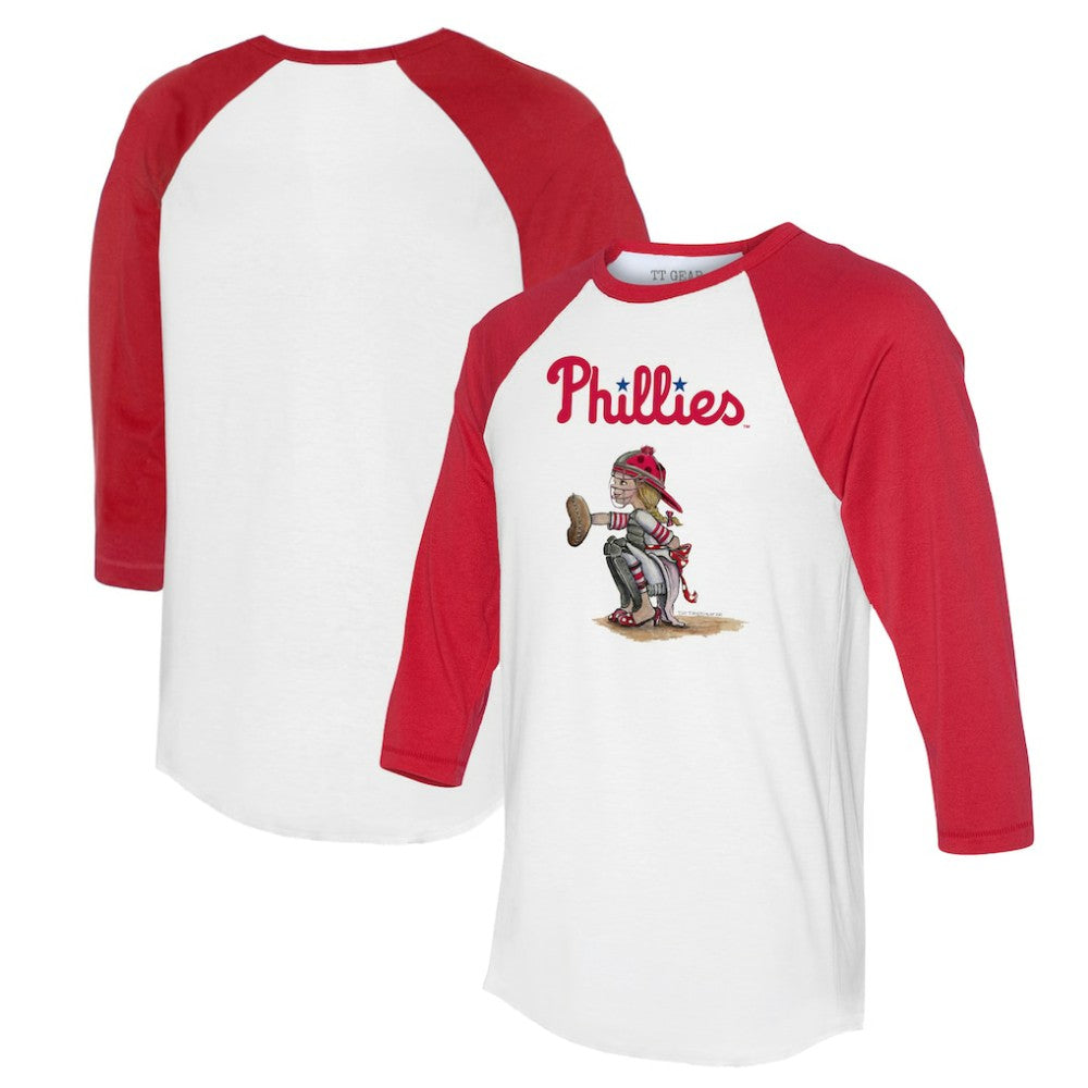 Philadelphia Phillies Tiny Turnip Women's Kate 3/4-Sleeve Raglan T-Shirt Outlet