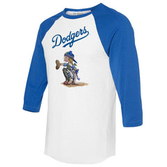 Los Angeles Dodgers Tiny Turnip Women's Kate 3/4-Sleeve Raglan T-Shirt Sale
