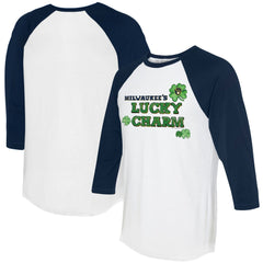 Milwaukee Brewers Tiny Turnip Women's Lucky Charm 3/4-Sleeve Raglan T-Shirt Near Me