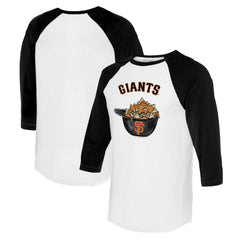 San Francisco Giants Tiny Turnip Women's Nacho Helmet 3/4-Sleeve Raglan T-Shirt for sale