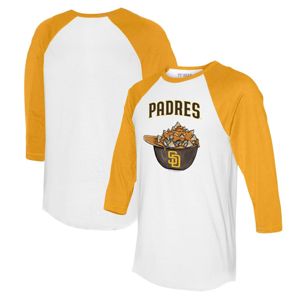 San Diego Padres Tiny Turnip Women's Nacho Helmet 3/4-Sleeve Raglan T-Shirt Discount