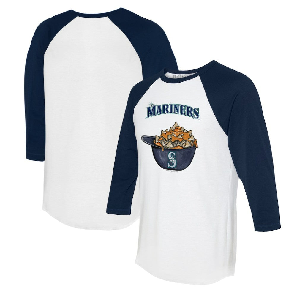 Seattle Mariners Tiny Turnip Women's Nacho Helmet 3/4-Sleeve Raglan T-Shirt for sale