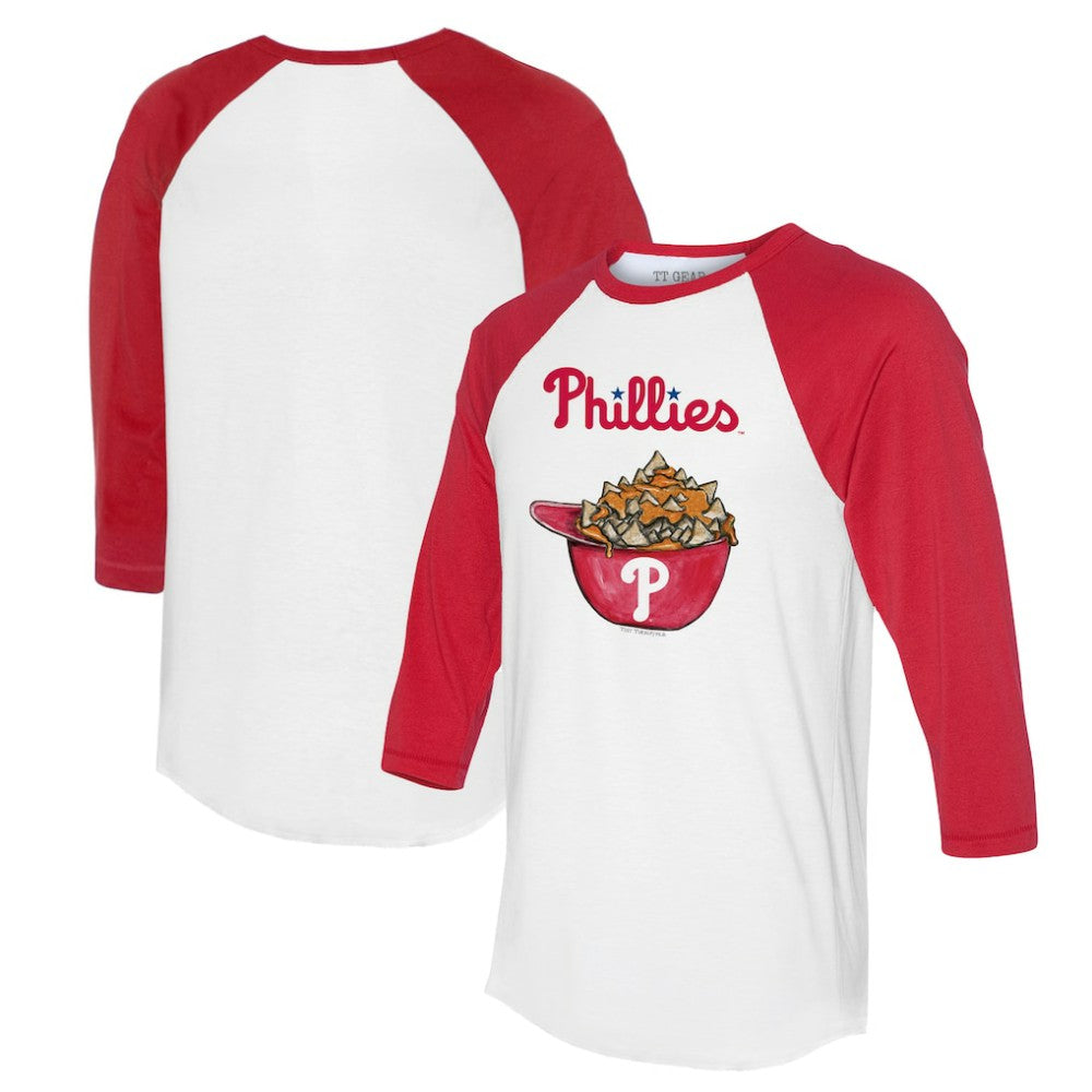 Philadelphia Phillies Tiny Turnip Women's Nacho Helmet 3/4-Sleeve Raglan T-Shirt Near Me