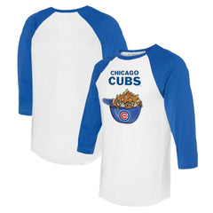 Chicago Cubs Tiny Turnip Women's Nacho Helmet 3/4-Sleeve Raglan T-Shirt for sale