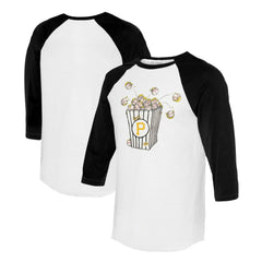 Pittsburgh Pirates Tiny Turnip Women's Popcorn 3/4-Sleeve Raglan T-Shirt Sale