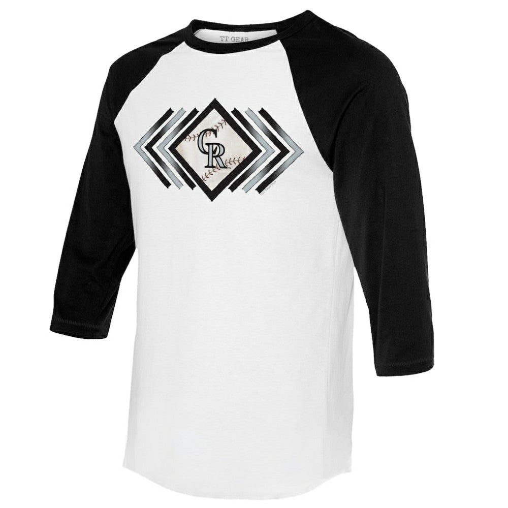 Colorado Rockies Tiny Turnip Women's Prism Arrows 3/4-Sleeve Raglan T-Shirt for sale