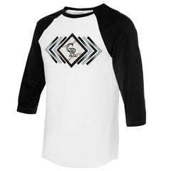 Colorado Rockies Tiny Turnip Women's Prism Arrows 3/4-Sleeve Raglan T-Shirt for sale