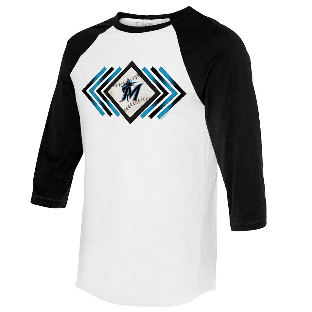 Miami Marlins Tiny Turnip Women's Prism Arrows 3/4-Sleeve Raglan T-Shirt Near Me