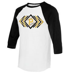 Pittsburgh Pirates Tiny Turnip Women's Prism Arrows 3/4-Sleeve Raglan T-Shirt Online