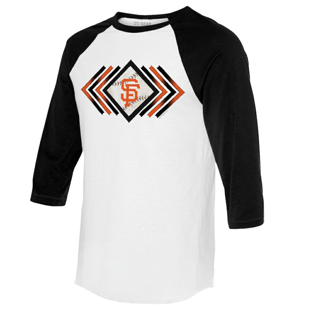 San Francisco Giants Tiny Turnip Women's Prism Arrows 3/4-Sleeve Raglan T-Shirt Discount