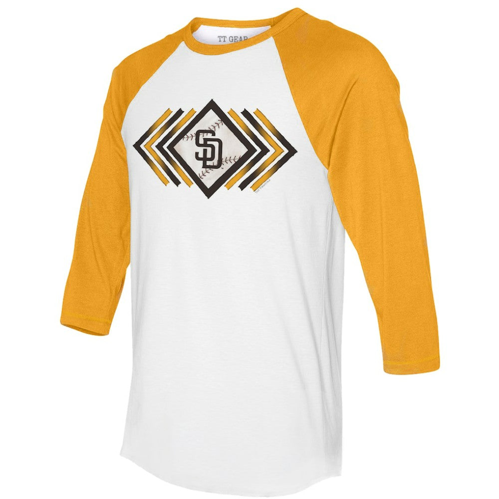 San Diego Padres Tiny Turnip Women's Prism Arrows 3/4-Sleeve Raglan T-Shirt Online