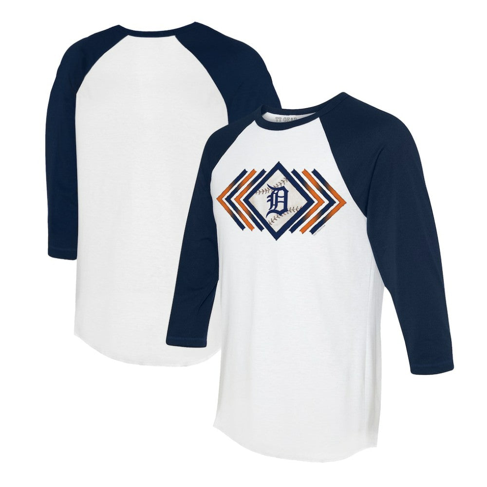 Detroit Tigers Tiny Turnip Women's Prism Arrows 3/4-Sleeve Raglan T-Shirt Online