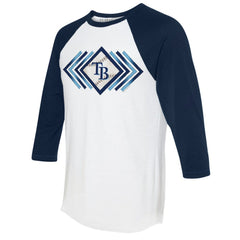 Tampa Bay Rays Tiny Turnip Women's Prism Arrows 3/4-Sleeve Raglan T-Shirt for sale