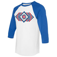 Chicago Cubs Tiny Turnip Women's Prism Arrows 3/4-Sleeve Raglan T-Shirt Sale