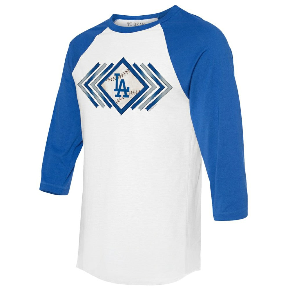 Los Angeles Dodgers Tiny Turnip Women's Prism Arrows 3/4-Sleeve Raglan T-Shirt Discount