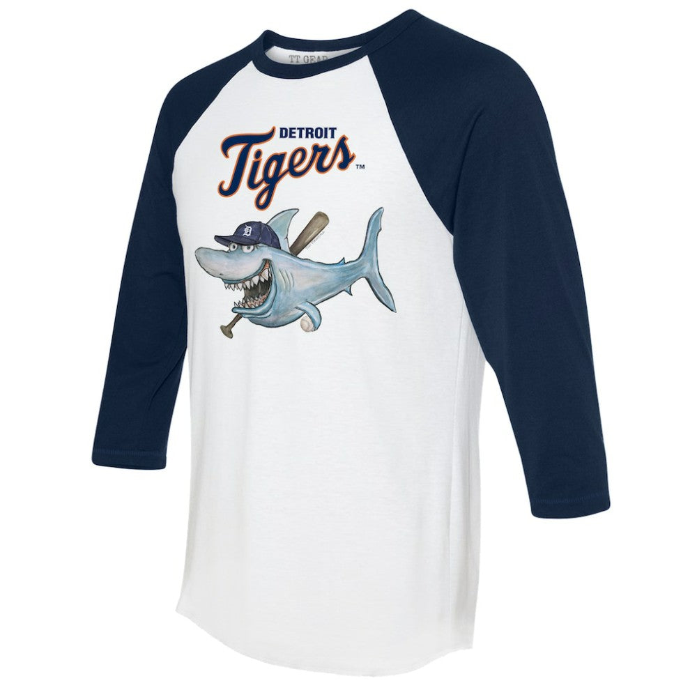 Detroit Tigers Tiny Turnip Women's Shark 3/4-Sleeve Raglan T-Shirt Online