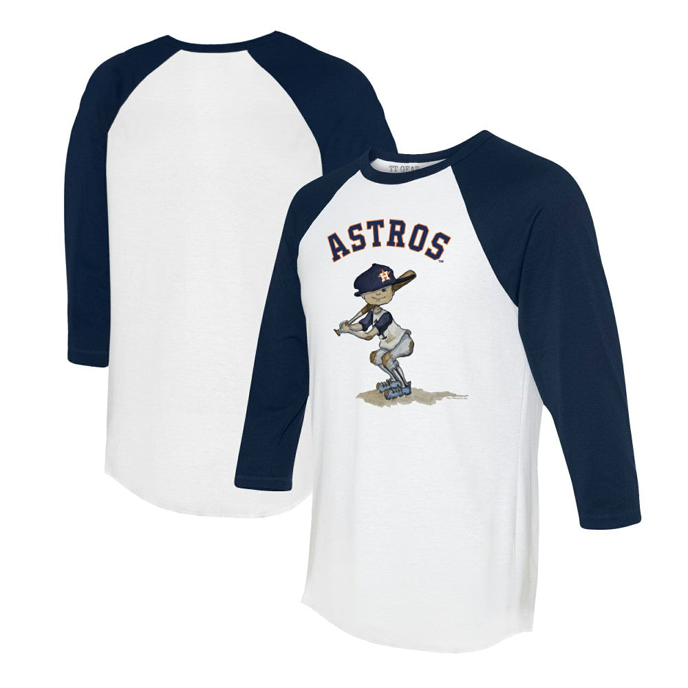 Houston Astros Tiny Turnip Women's Slugger 3/4-Sleeve Raglan T-Shirt Sale