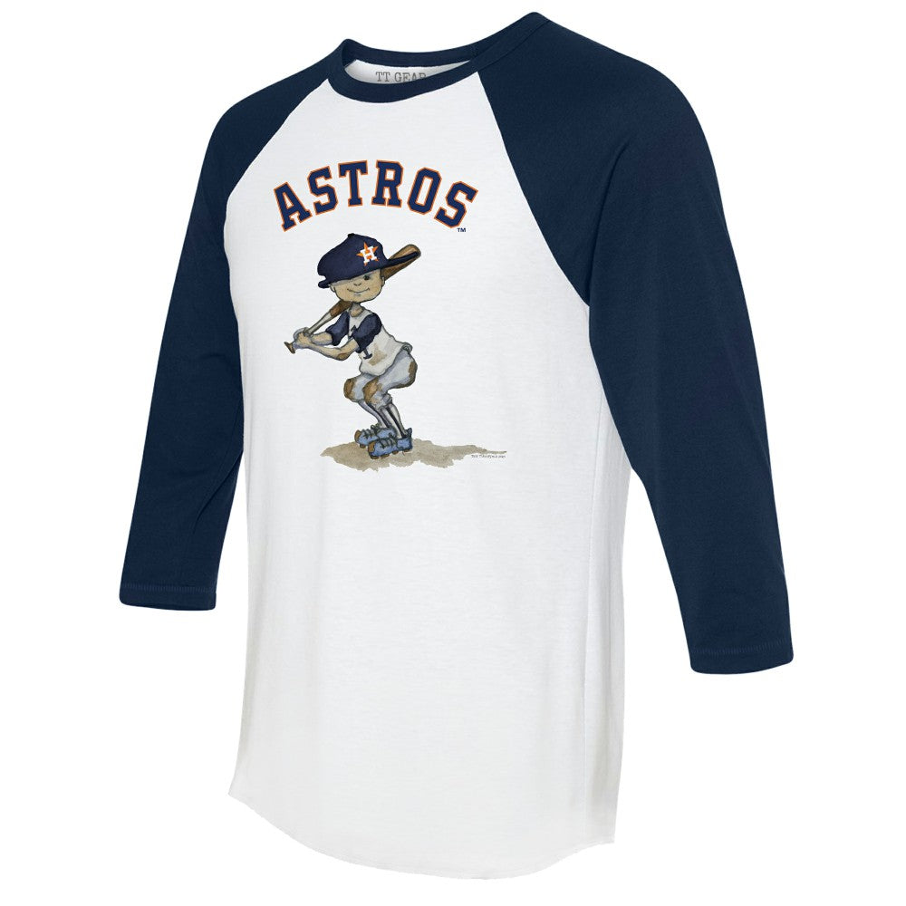 Houston Astros Tiny Turnip Women's Slugger 3/4-Sleeve Raglan T-Shirt Sale