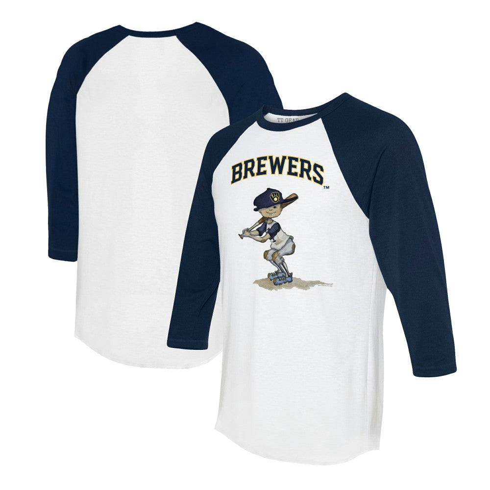 Milwaukee Brewers Tiny Turnip Women's Slugger 3/4-Sleeve Raglan T-Shirt Near Me