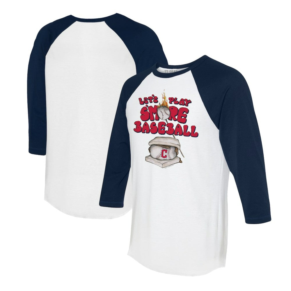 Cleveland Guardians Tiny Turnip Women's Smores 3/4-Sleeve Raglan T-Shirt Sale