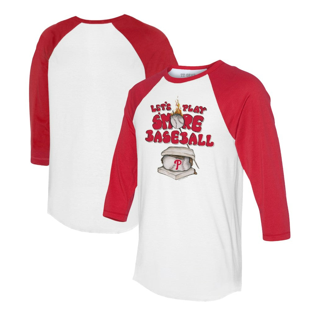 Philadelphia Phillies Tiny Turnip Women's Smores 3/4-Sleeve Raglan T-Shirt Sale