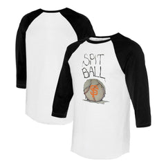 San Francisco Giants Tiny Turnip Women's Spit Ball 3/4-Sleeve Raglan T-Shirt Online
